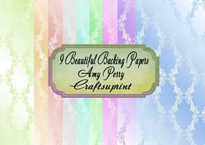 8 Beautiful Backing Papers