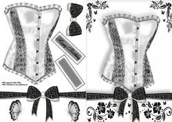 Beautiful Silver Corset