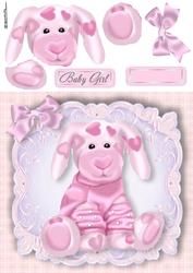 Gorgeous Pale Pink Teddy Bear 8x8