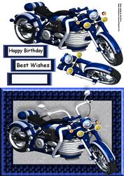 Beautiful Blue Motorbike