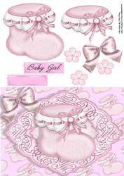 Baby Girl Pink Bootie