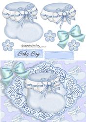Baby Boy Blue Bootie