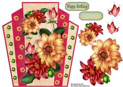 Beautiful Red & Orange Dahilia's