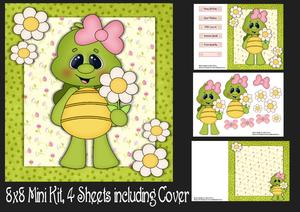 Gorgeous Tiny Turtle with Daisy 8x8 Mini Kit