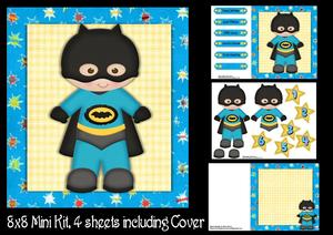 Batman Super Hero 1-6 8x8 Mini Kit