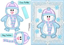 Gorgeous Penguin in Winter Scarf