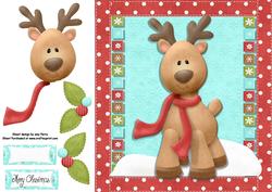 Adorable Rudolph 8x8