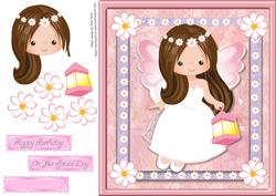 Beautiful Fairy with Lantern 8x8