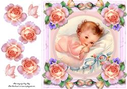 Beautiful Baby Girl 8x8
