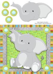 Adorable Elephant 8x8