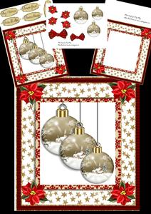 Beautiful Golden Baubles 8x8 Mini Kit