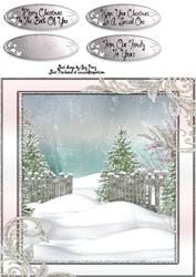 Beautiful Snow Scene 8x8