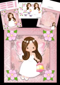 Beautiful Brunette Fairy 8x8 Mini Kit