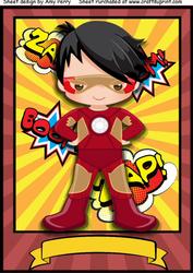 Super Hero with Chest Light A4