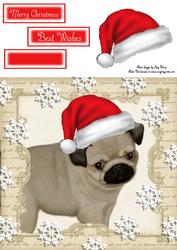 Festive Pug 8x8