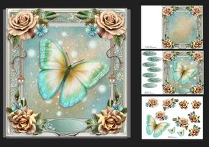 8x8 Aqua Butterfly Mini Kit