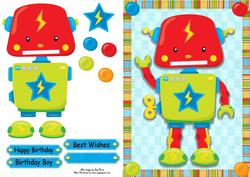 Robot with Red Face