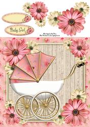 Beautiful Pink Pram 8x8