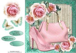 Pink Roses Girls Night Out 8x8