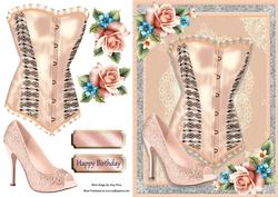 Peach Corset & Shoes