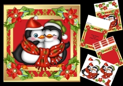 Cuddly Penguins 8x8 Mini Kit