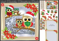 8x8 Cuddly Christmas Owls Mini Kit