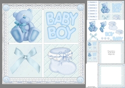 Baby Boy Cubes 8x8 Mini Kit