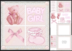 Baby Girl Cubes 8x8 Mini Kit