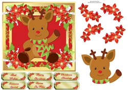 Gorgeous Reindeer 7x7