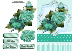 Beautiful Aqua Roses