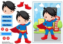 Super Hero Boy With Cape