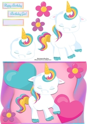 Cute Rainbow Pony