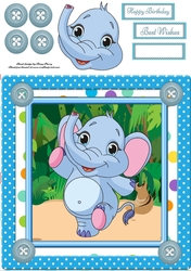 Funny Elephant 8x8