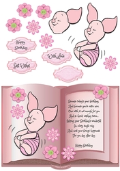 Little Pig Birthday Open Book