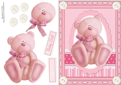 Baby Girl Gingham Bear