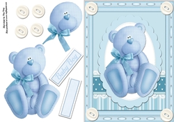 Baby Boy Gingham Bear