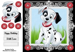 Gorgeous Dalmation Puppy 8x8