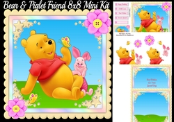 Bear & Piglet Friend 8x8 Mini Kit