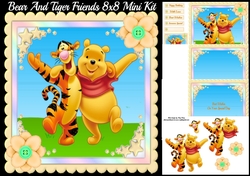 Bear & Tiger Friends 8x8 Mini Kit