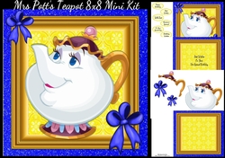Mrs Potts Teapot 8x8 Mini Kit