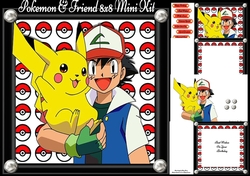 Pokemon & Friend 8x8 Mini Kit