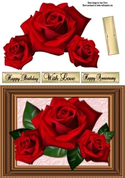 3 Beautiful Red Roses