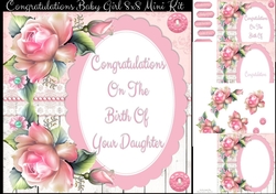 Congratulations Baby Girl 8x8 Mini Kit