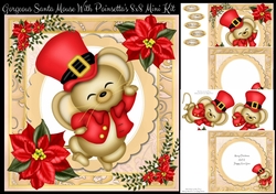 Gorgeous Santa Mouse 8x8 Mini Kit