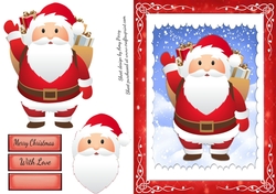 Santa With His Bag Of Presents