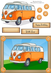 Orange Camper Van