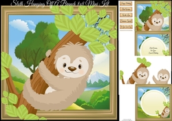Sloth Hanging Off a Branch 8x8 Mini Kit