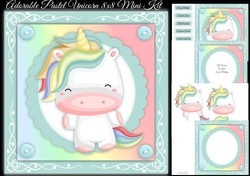 Adorable Pastel Unicorn 8x8 Mini Kit