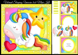 Vibrant Unicorn Sleeping 8x8 Mini Kit