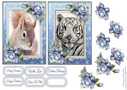 2 6x4 Squirrel & White Tiger Toppers
